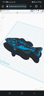 sığ balık ele almak Kutu Balık tutma 3d print model - Mito3D