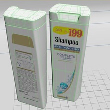 shampo bottle home shower bath plastic soap hair 3d print model - Mito3D