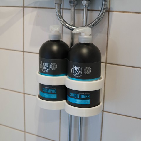 shampoo condicionador de tubo montagem a casa titular banho chuveiro 3D print model - Mito3D