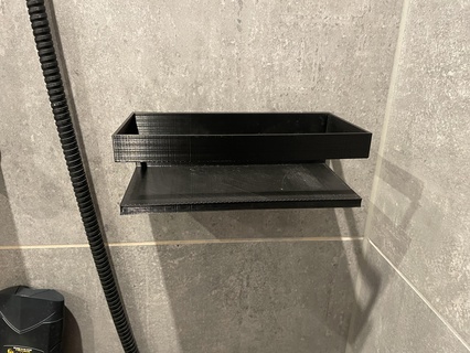 champú ducha soporte astuto hábil negro 3d print model - Mito3D
