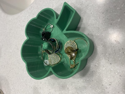 shamrock bowl st patrick's day clover candy dish jewelry holder catch cup patricks lucky 3d print model - Mito3D