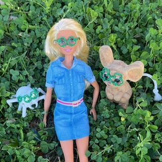 shamrock glasses toys saint patrick patty doll dash gizo barbie green toy saintpatrick 3d print model - Mito3D