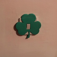 trevo de interruptor luz da tampa a casa lightswitch decoração irlandês irlanda reino unido sala jogos viveiro 3d print model - Mito3D
