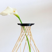 shangai klein home Blumen vase Bambus minimal 3d print model - Mito3D