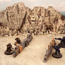 shanty obstáculos jogo brinquedo de acessórios wargaming wargame terreno parede dispersão 3d print model - Mito3D