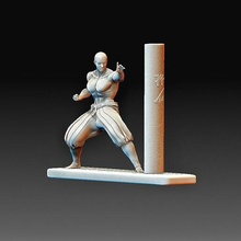 Shaolin statue personnage art haute poly tête imprimable modèle 3d print model - Mito3D