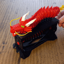 forma shaker dragão jogo fogo tenho mecânico de brinquedos brinquedo espiral shapeshaker a haste dragone drago cina china dragões engenharia o motor virabrequim costruzioni costruzione construção crianças criança 3d print model - Mito3D