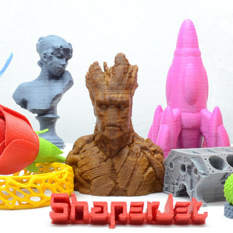 shaperjet logo home 3D print model - Mito3D