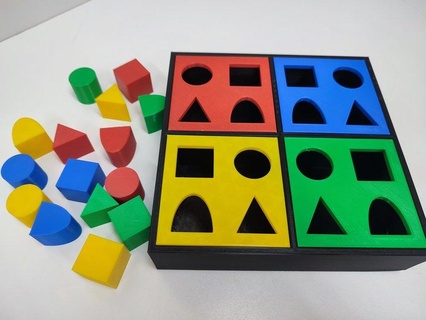 Formen Farben 2 Spiel Alzheimer kognitiv Stimulation 3d print model - Mito3D