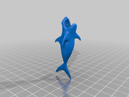 Köpekbalığı oyun hayvan hayvanlar 3d print model - Mito3D