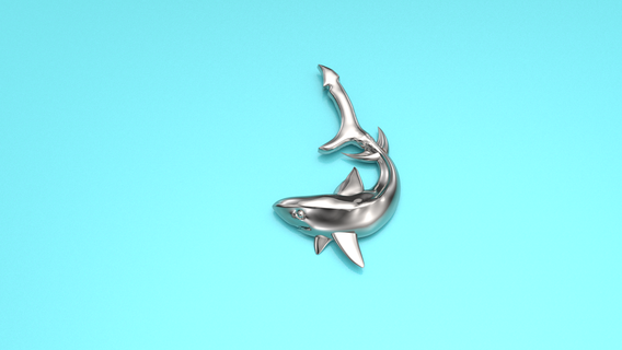 Köpekbalığı doğa deniz moda Sanat 3d print model - Mito3D