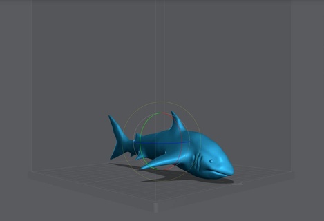 requin art sculpture jouet impression 3d animaux 3d print model - Mito3D