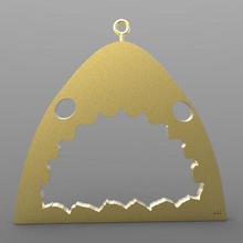 shark jewelry monster pendant jewellery sea marine 3d print model - Mito3D