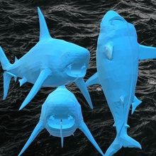 tiburón cableguard rayo enchufe casa el protector cable iphone apple 3d print model - Mito3D