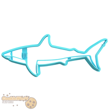 shark cookie cutter & stamp 3d print model - Mito3D