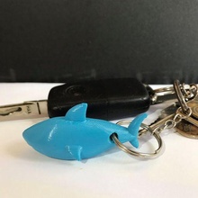 squalo chiave catena gadget 3d print model - Mito3D