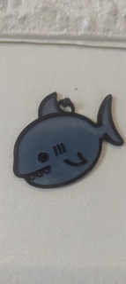 shark keychain cute shark keychain animals  3d print model - Mito3D