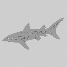 tiburón rompecabezas animal juguete 3d print model - Mito3D