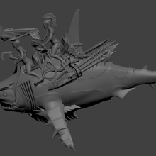 tiburón asaltante 3d print model - Mito3D