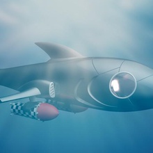 shark sottomarino nautilus stile vari fantasia in grassetto le macchine boldmachines soumarin sousmarin tintin i veicoli macchina subacquea il vapore steam punk torpedo 3d print model - Mito3D