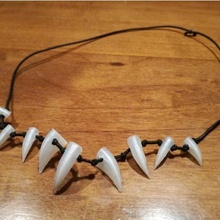 shark tooth necklace 3d print model - Mito3D