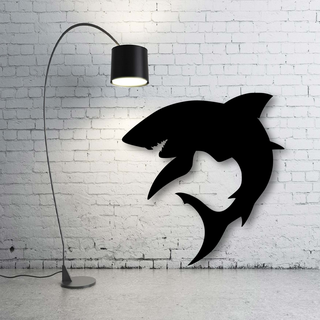 shark wall decoration shark shark table wall decoration sea predator  3d print model - Mito3D