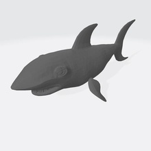 sharkie art le requin animal de modèle 3d print model - Mito3D