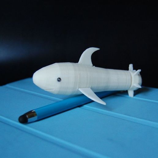 sharky requin gioco giocattolo piscina 3D print model - Mito3D