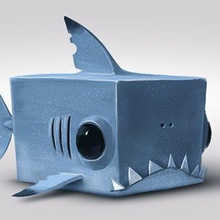 sharky juego el tiburón color multi 3d print model - Mito3D