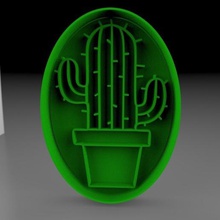sharp cactus varios de corte los moldes las cookies fondant pasteles cortnates 3d print model - Mito3D