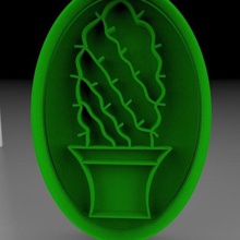 sharp cactus varios de corte los moldes las cookies fondant pasteles cortnates 3d print model - Mito3D