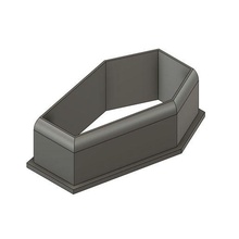 sharp cut coffin polymer clay cutter set 3d print model - Mito3D