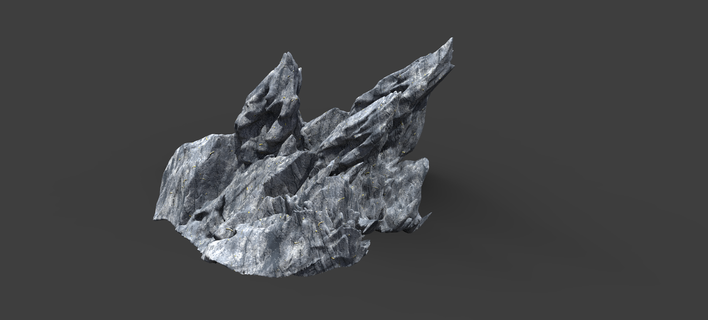 agudo afilado rock 4 rocas Roca acantilado montar montaña musgo mosy snow arena Desierto bosque naturaleza ambiente cubierto planta maceta exterior paisaje 3d print model - Mito3D