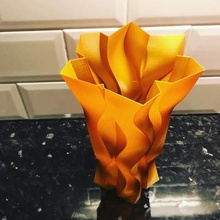sharp vase home flowers pot art 3d print model - Mito3D