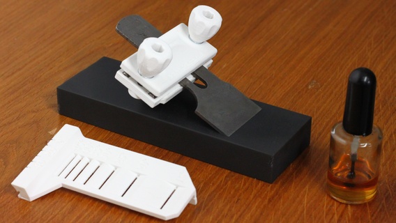 affilatura guida scalpelli aerei pialla legna attrezzo carpenteria Affilare scalpello aereo lavorazione legno utensili 3d print model - Mito3D
