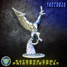 sharpwing alien rpg sci-fi monster miniature roleplaying tabletop 32mm starfinder 3d print model - Mito3D