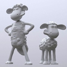 shaun oveja británico Wallace gromit stopmotion 3d print model - Mito3D