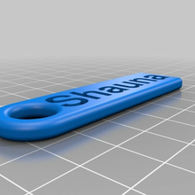 shauna plano personalizado llave cadena Moda accesorios 3d print model - Mito3D