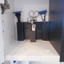 shaver sorter small cabinets bath razor shear 3d print model - Mito3D