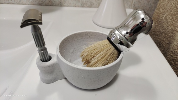shaving cup shaver beard 3d print model - Mito3D