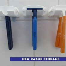 shaving razor rest bathroom accessories 3d print model - Mito3D