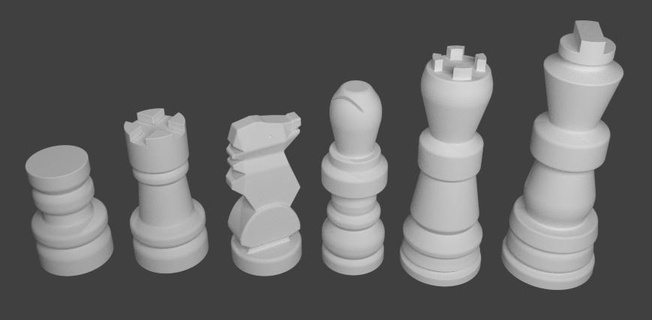 shawshank redención Andy ajedrez conjunto 3d print model - Mito3D