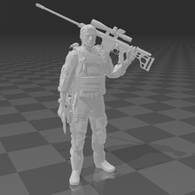 shd agente francotirador juego división 2 figura 3d print model - Mito3D