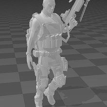 shd agent survivalist game division 2 figure 3d print model - Mito3D