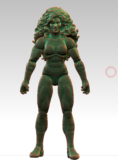 she hulk hayret efsaneler 3d taramak sanat hulk 3d print model - Mito3D