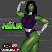 she-hulk printable action figure various she hulk marvel avengers estatue mutant fantastic four stan lee savage luke cage defenders thor iron man captain america 3d print model - Mito3D