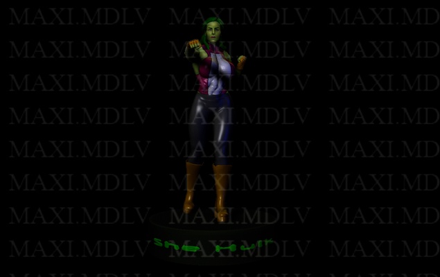she hulk marvel ucm woman heroes avenger art 3d print model - Mito3D