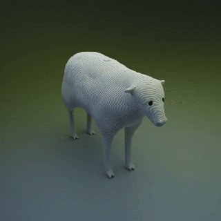 ovelha animal animais brinquedo miniatura esculpir 3d print model - Mito3D