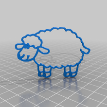 les moutons art 2d 3d print model - Mito3D