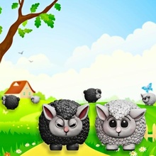 koyun sahne minyatür minyatürler dnd destek hırsız koyunlar siyah beyaz hayvan Çiftlik hayvanlar yazı tahtası oyun oyunlar Şirin karikatür 3d print model - Mito3D